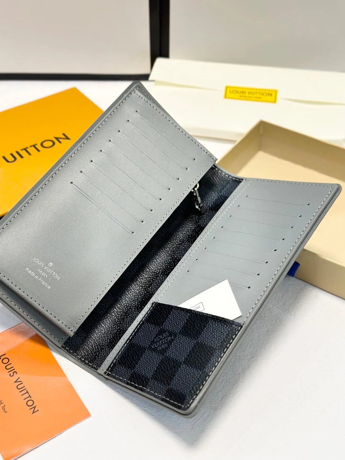 Checkerboard Long Wallet