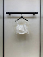 Diamond Stitch Crop Cami Top