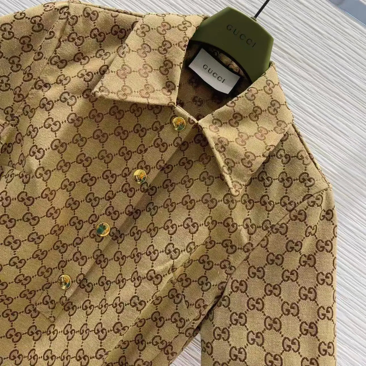 Khaki Monogram Dress