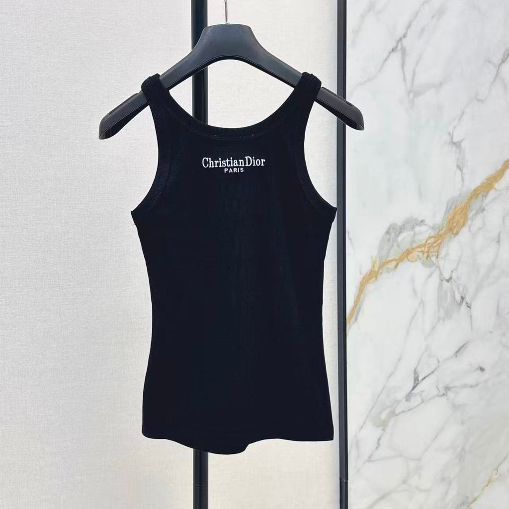 Signature Bee Stitch Cotton Vest