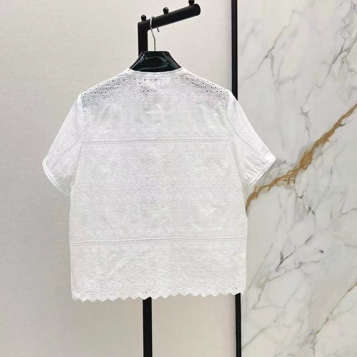 Eyelet Embroidered Shirt