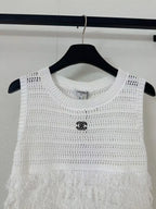Patchwork Fringe Tank Top