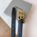 Fashionable Chic Double B Letter Buckle Belt
