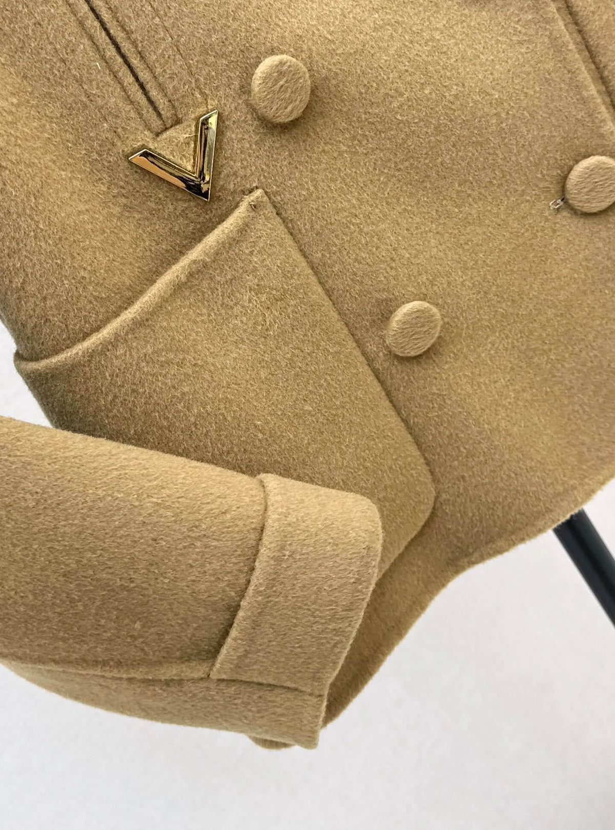 Peter Pan Collar Wool Short Jacket