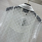 Diamond Jacquard Long Sleeve Shirt