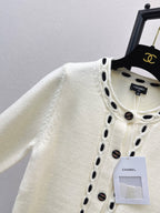 Button Cropped Knit Jacket