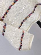 Multi‑color Striped Loose Knit Top