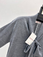 Ribbon Tie Long Sleeve Sweater