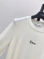 Slim Fit Letter Long Sleeve Tee
