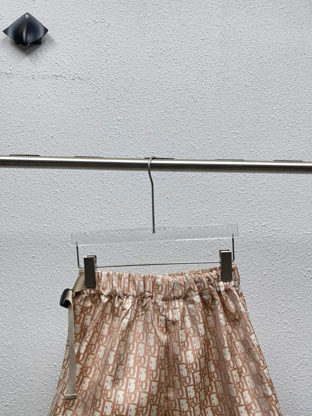 Glossy Letter A-Line Skirt