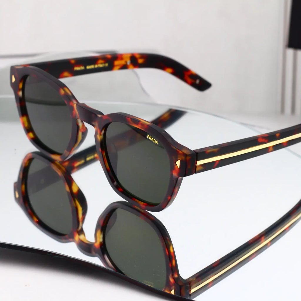 Side Temple Patchwork Sunglasses
