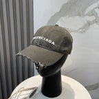 Baseball Cap with Buckle Brim