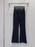 Slim-Fit Flared Casual Pants