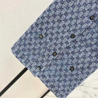 Double G Tweed Vest and Skirt Set