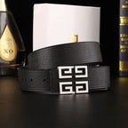 Vintage Metal Buckle Leather Belt