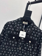 Button Front Printed Crop Jacket
