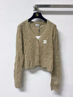 Fall Cropped V-Neck Cardigan