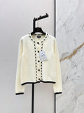 Button Cropped Knit Jacket