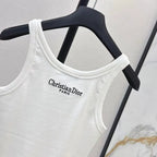 Signature Bee Stitch Cotton Vest