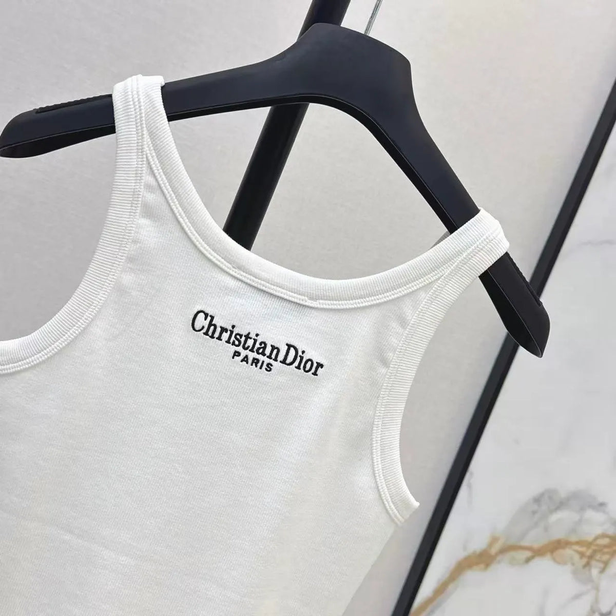 Signature Bee Stitch Cotton Vest