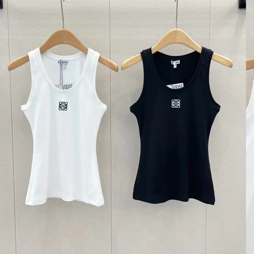 Trendy Embroidered U-Neck Vest