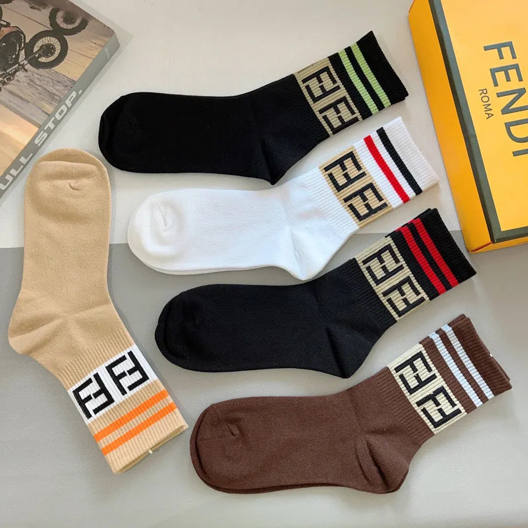 Double F Pattern Socks