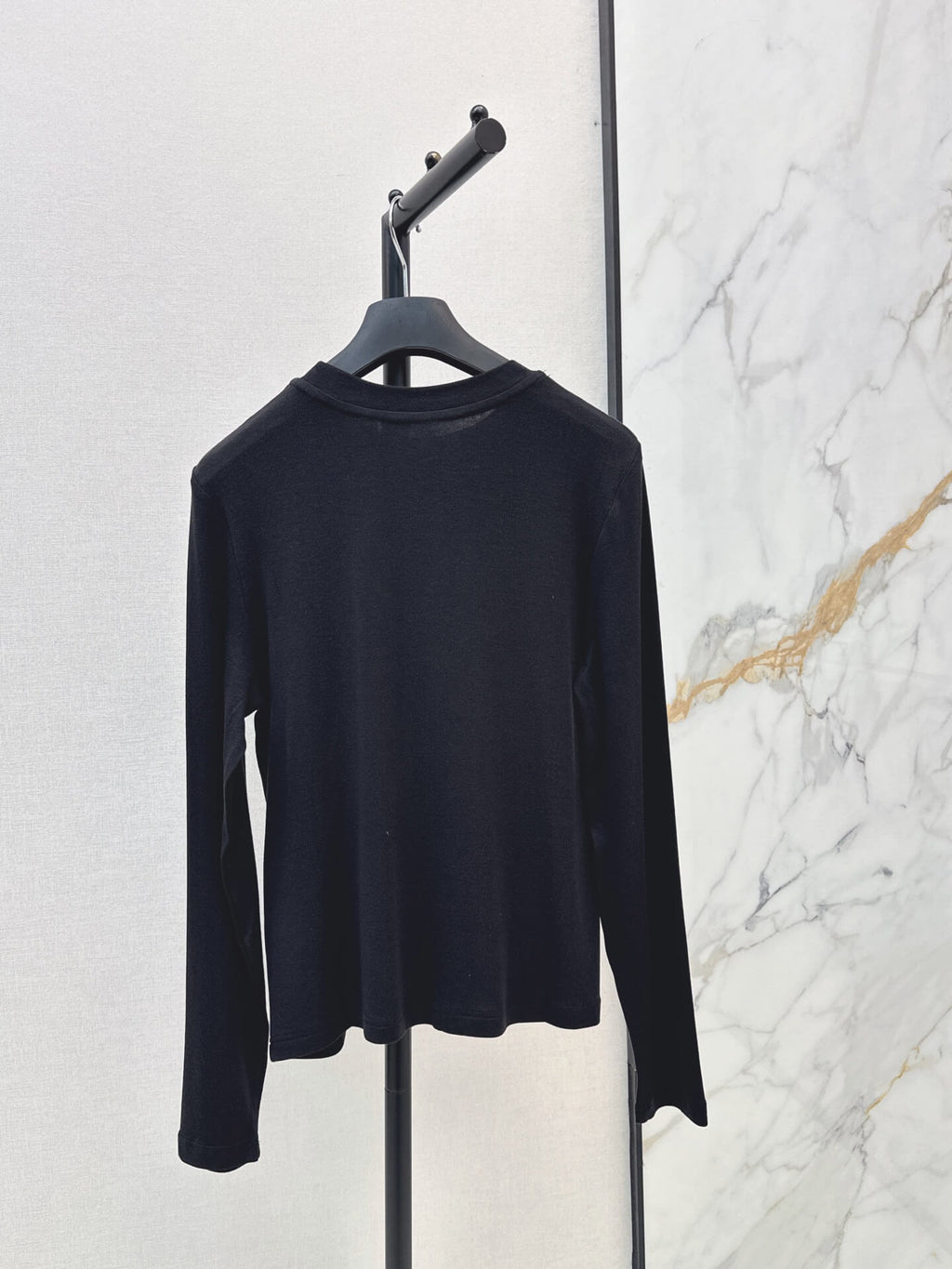 Slim Fit Letter Long Sleeve Tee