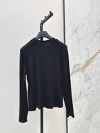 Slim Fit Letter Long Sleeve Tee