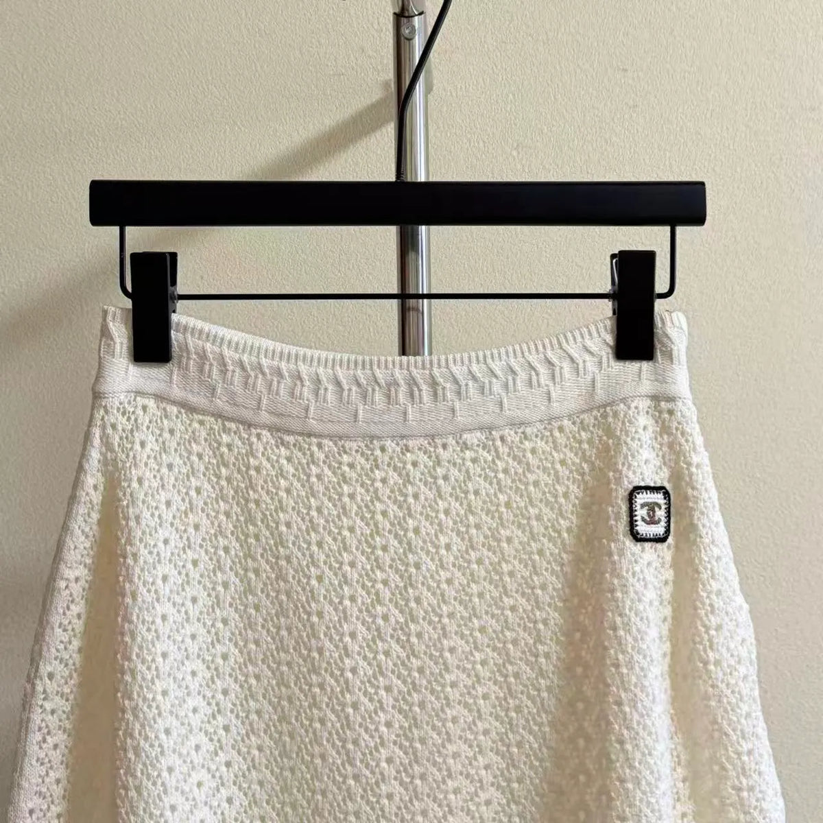 Blend Openwork Knit Skirt