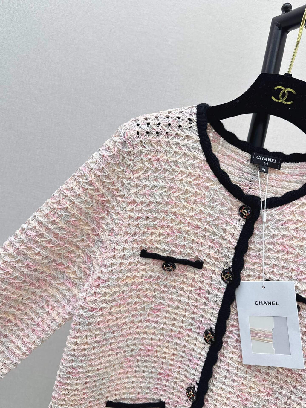 Contrast Trim Knit Cardigan