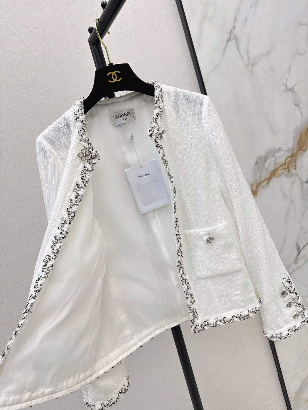 Fringe Trim Elegant Coat
