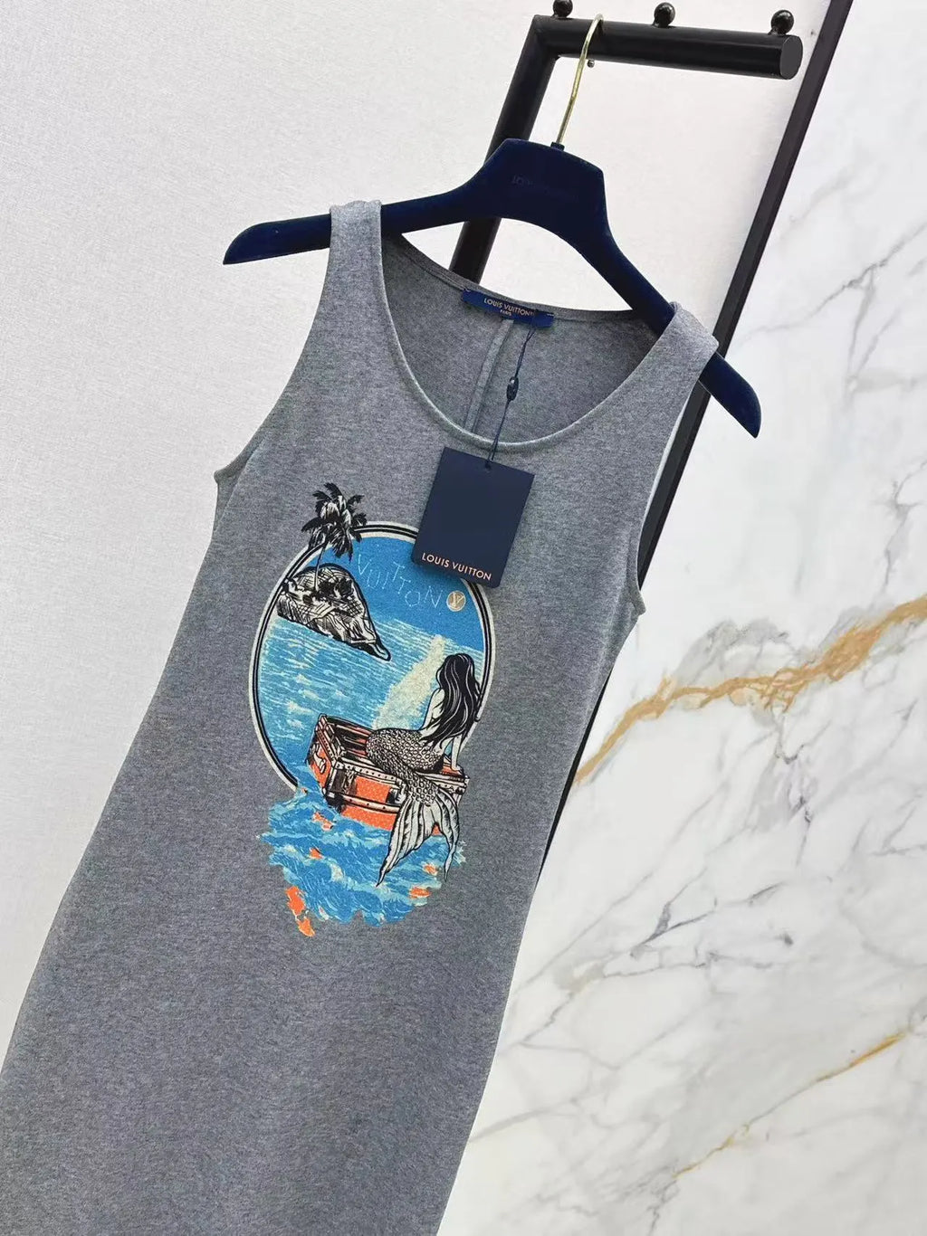 Casual Mermaid Print Dress