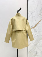 Triangle Elastic Waist Parka