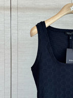 Scoop Neck Jacquard Dress
