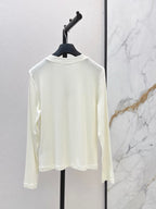 Slim Fit Letter Long Sleeve Tee