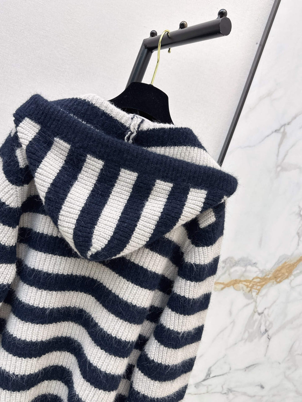 Stripe Button Knit Jacket