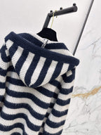 Stripe Button Knit Jacket