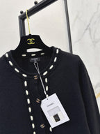 Button Cropped Knit Jacket