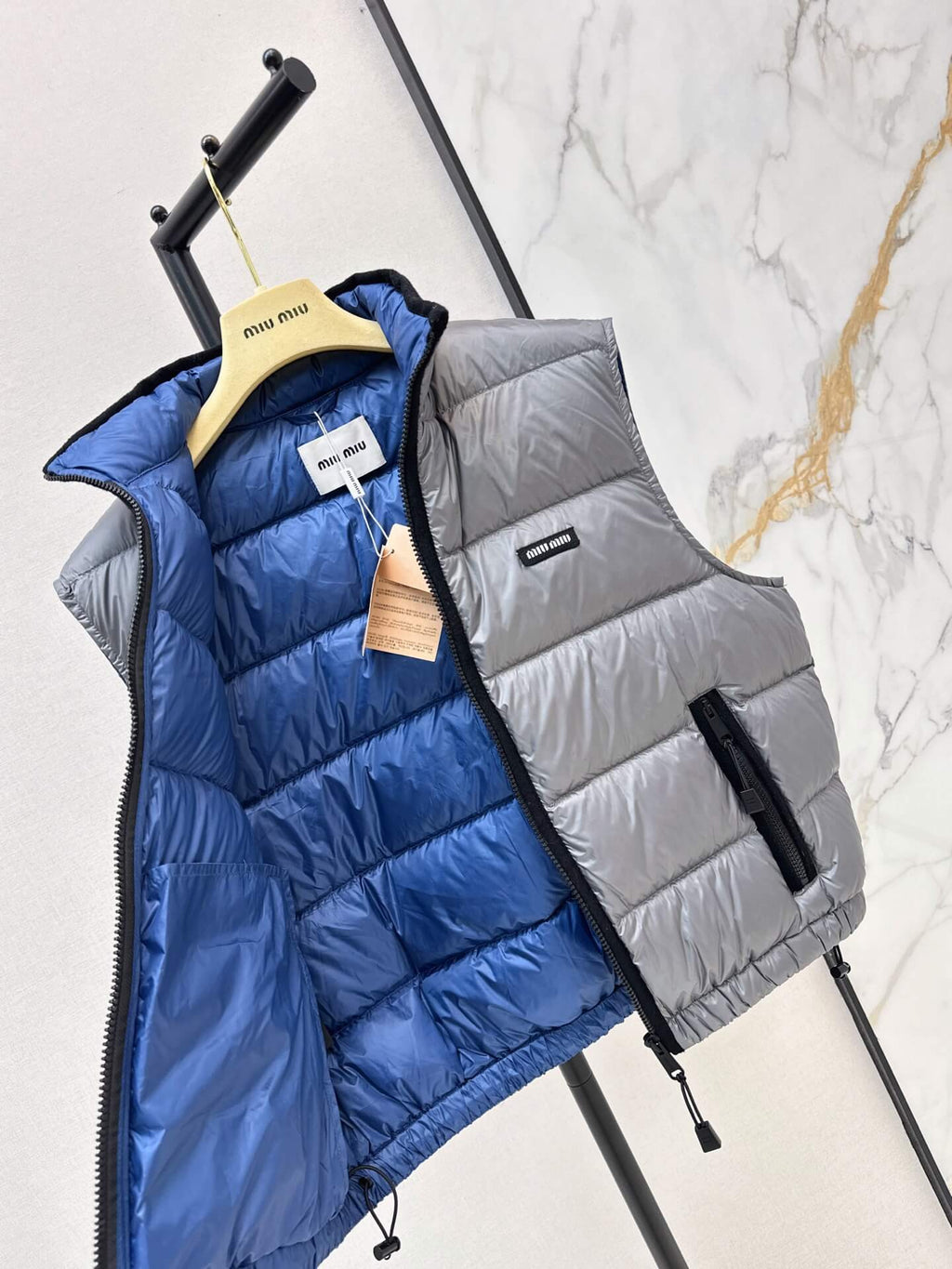 Stand Collar Quilted Vest