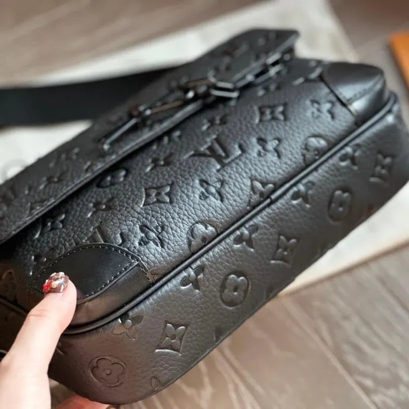 Classic Embossed All Over Leather Bag