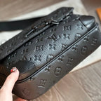 Classic Embossed All Over Leather Bag