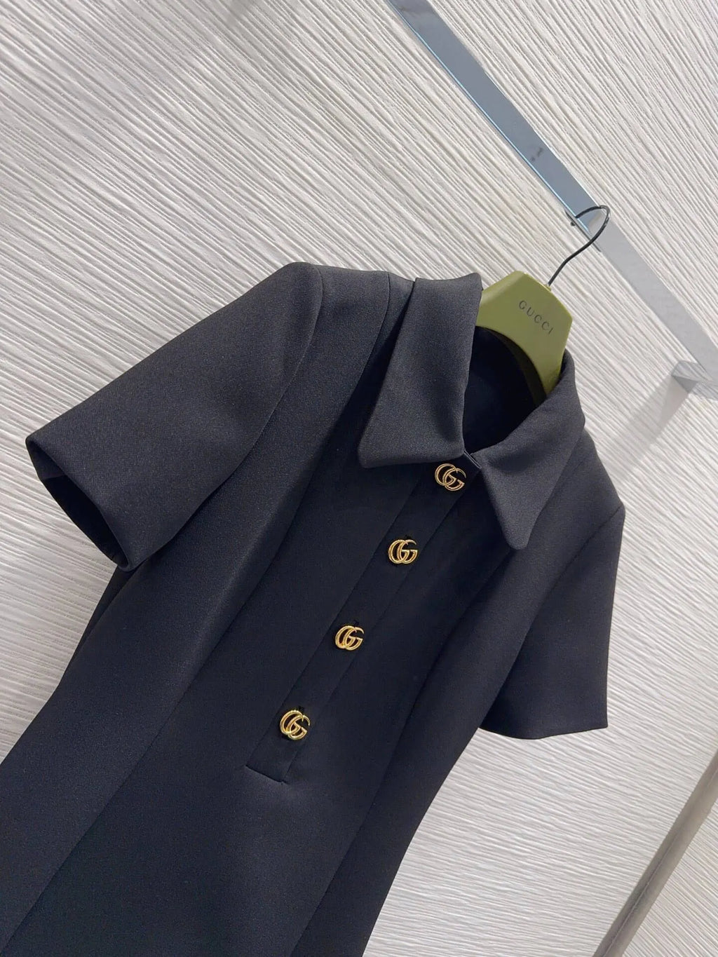 Lapel Slim Wool Dress
