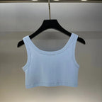 Classic Cropped Solid Color Vest