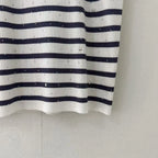 Rhinestone Stripe Detail Vest
