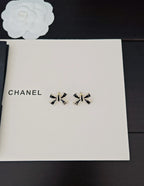 Diamond Bow Stud Earrings