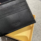 Black Textured Accented  Wallet
