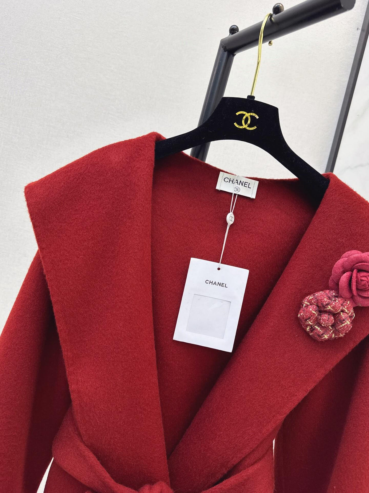 Heather Gray Shawl Collar Wrap Coat