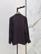 Retro Exclusive-Fabric Shirt and Palazzo Pants Set