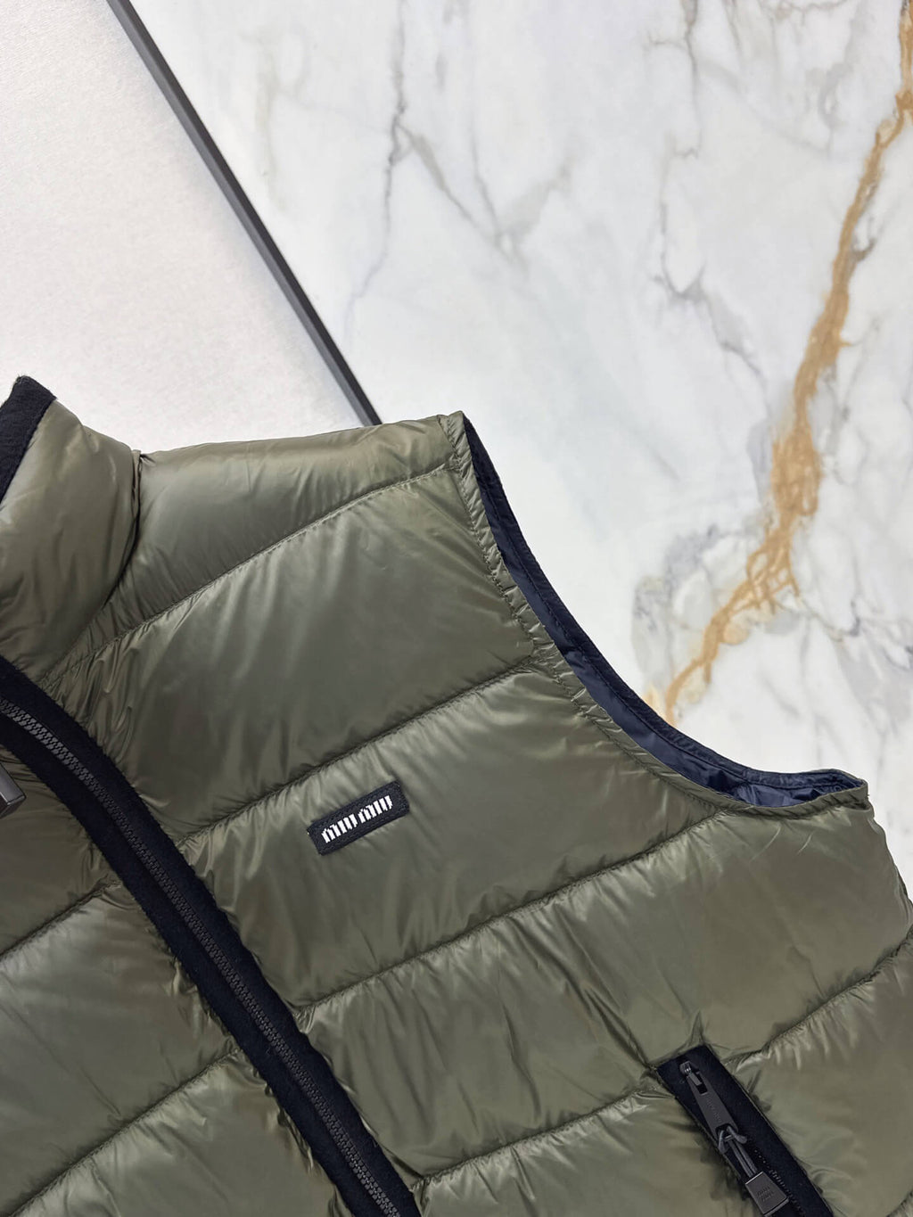 Stand Collar Quilted Vest