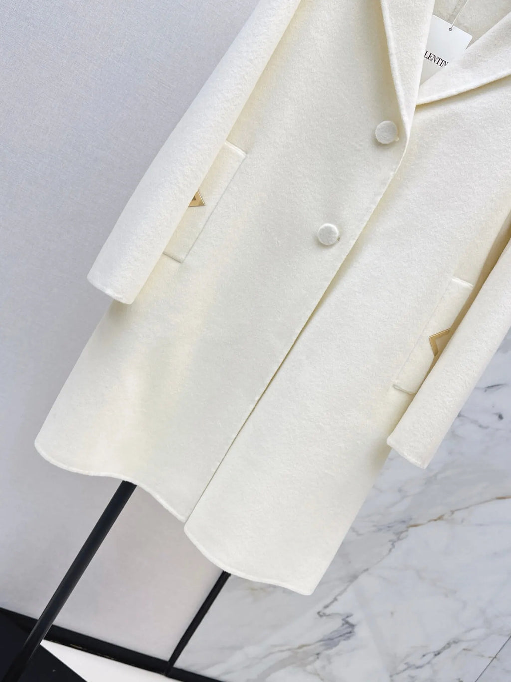 Classic Lapel Straight Wool Coat